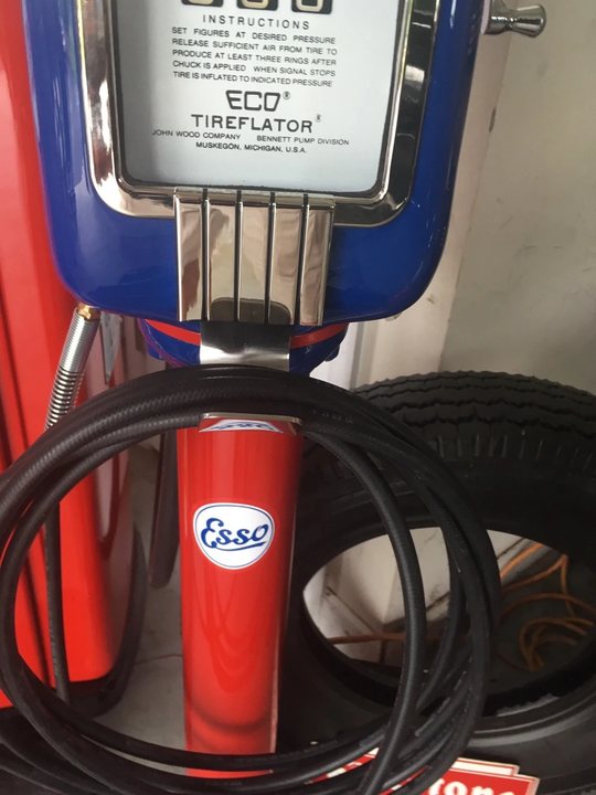 Restored Vintage ECO Tireflator Air Meter in Esso Livery