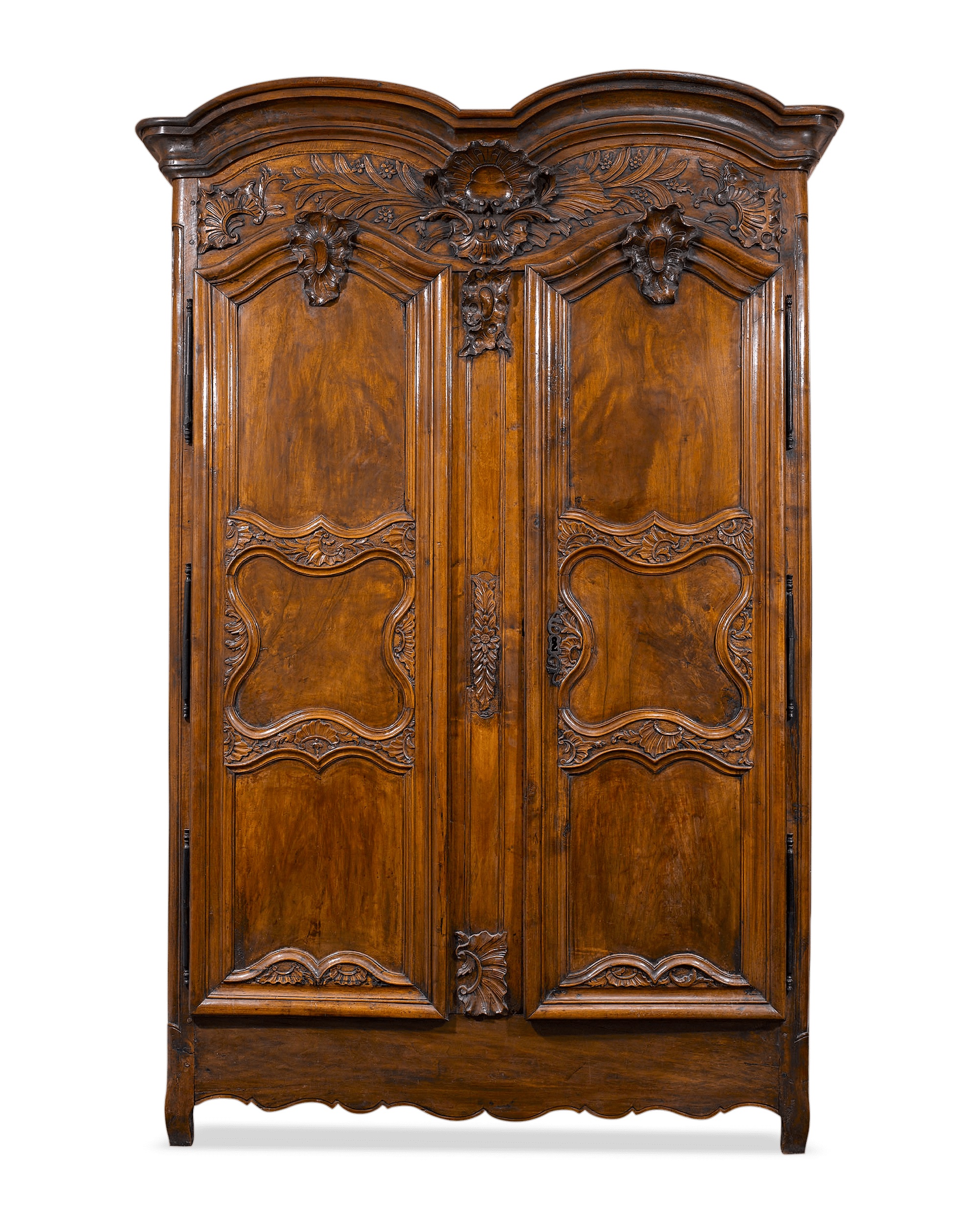 French Louis XV Period Walnut Armoire