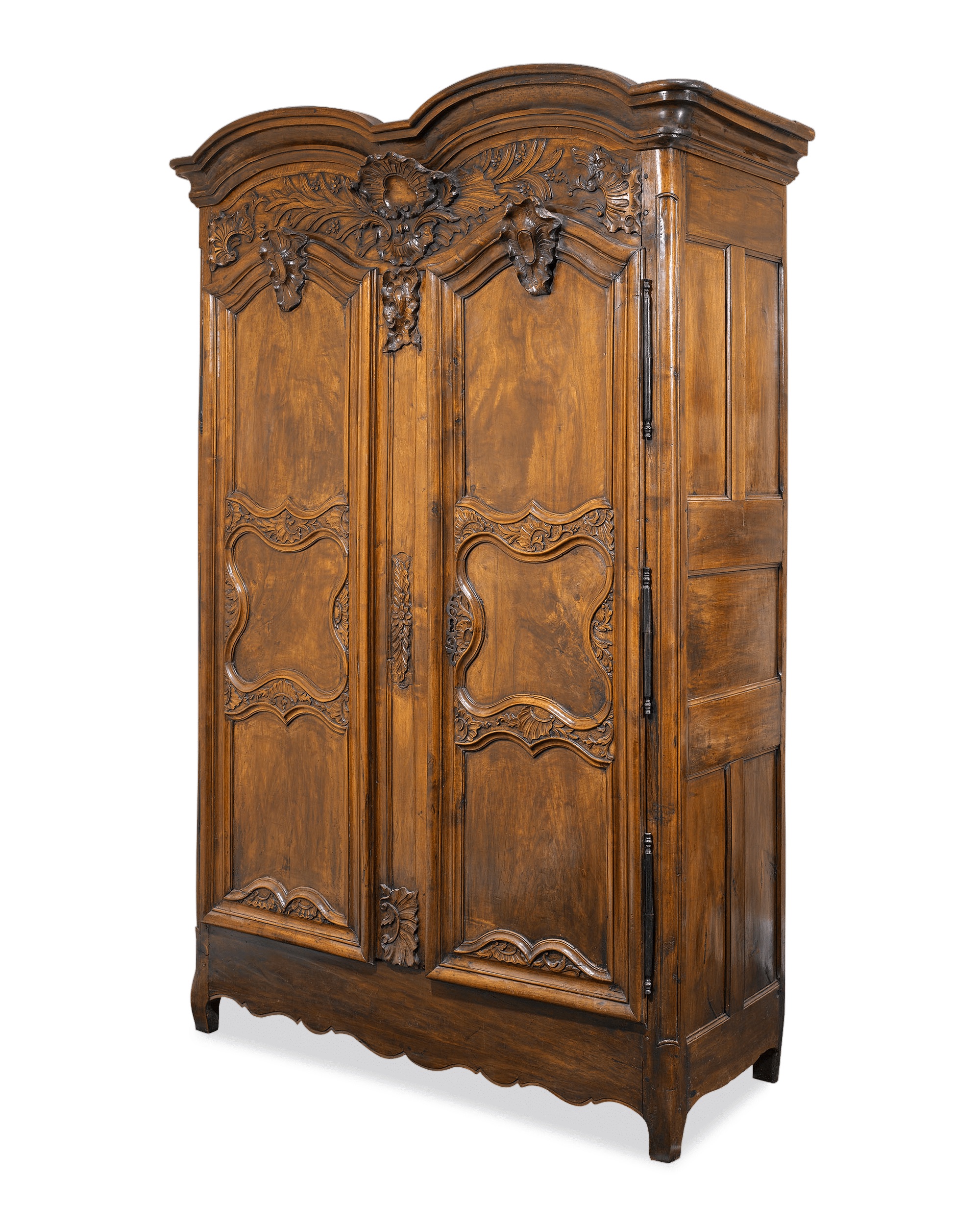 French Louis XV Period Walnut Armoire thumbnail 3
