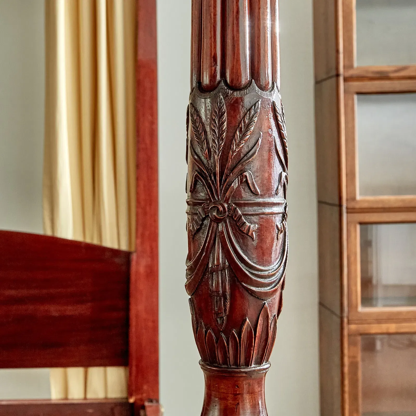 American Federal Period Mahogany Tester Canopy Bed thumbnail 2