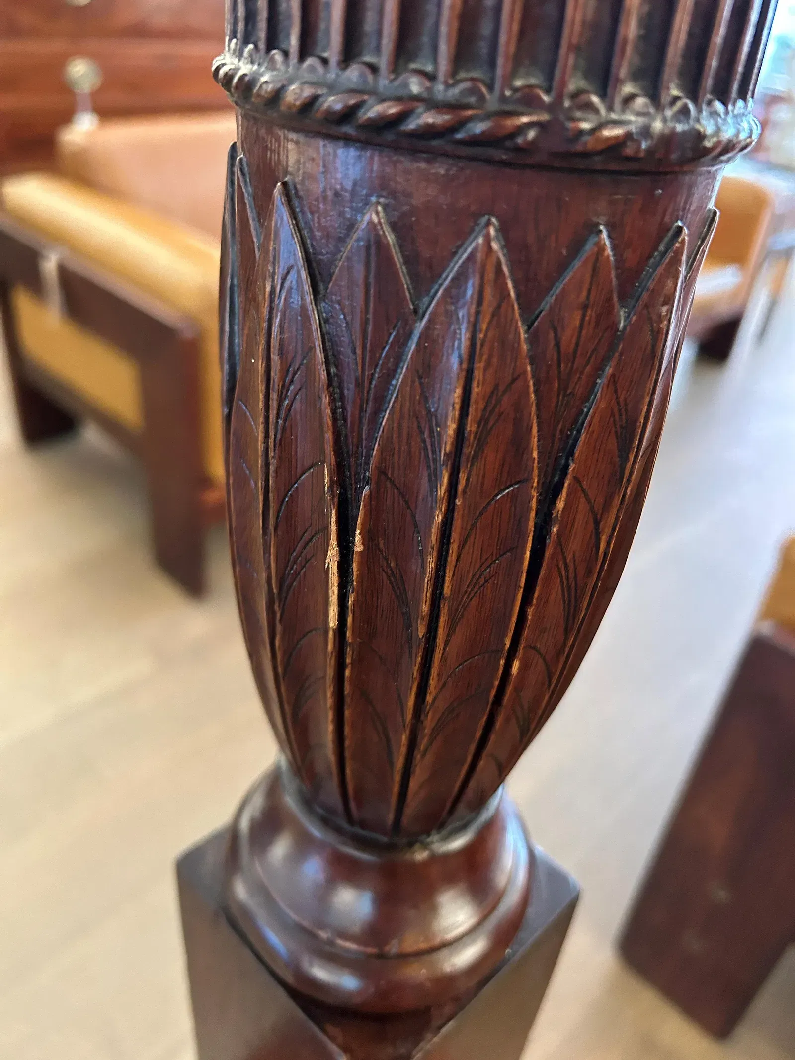 American Federal Period Mahogany Tester Canopy Bed thumbnail 6