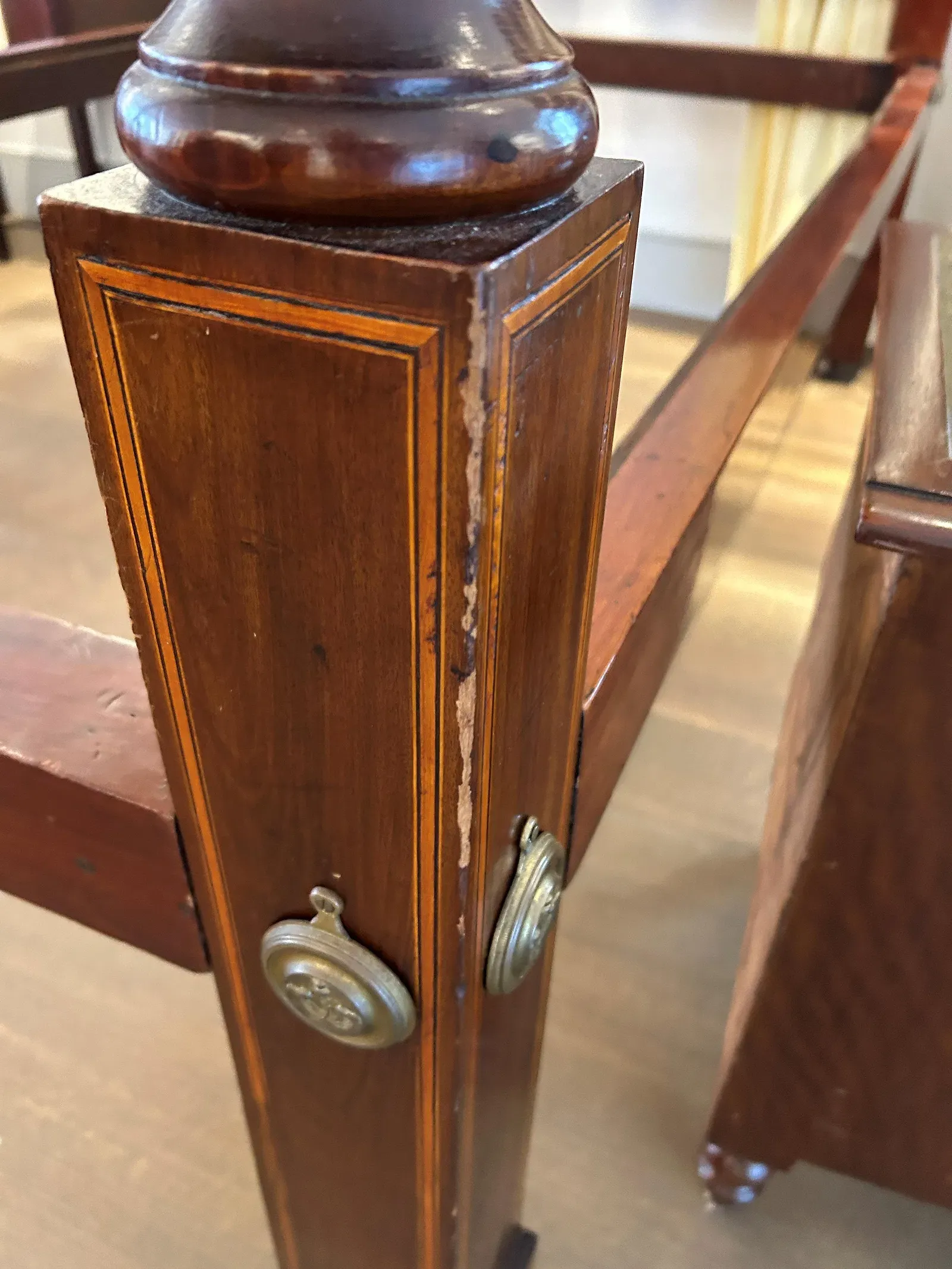 American Federal Period Mahogany Tester Canopy Bed thumbnail 7