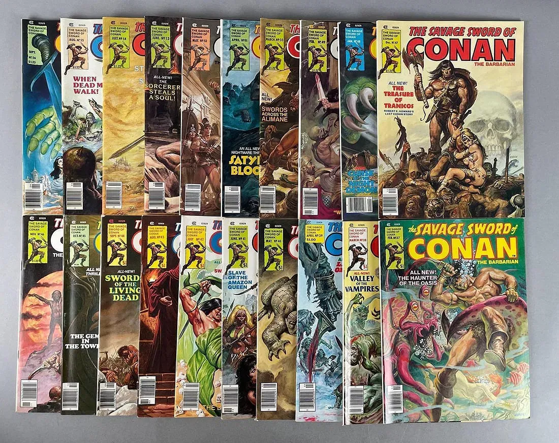 Bronze Age Marvel The Savage Sword of Conan Comic Book Lot