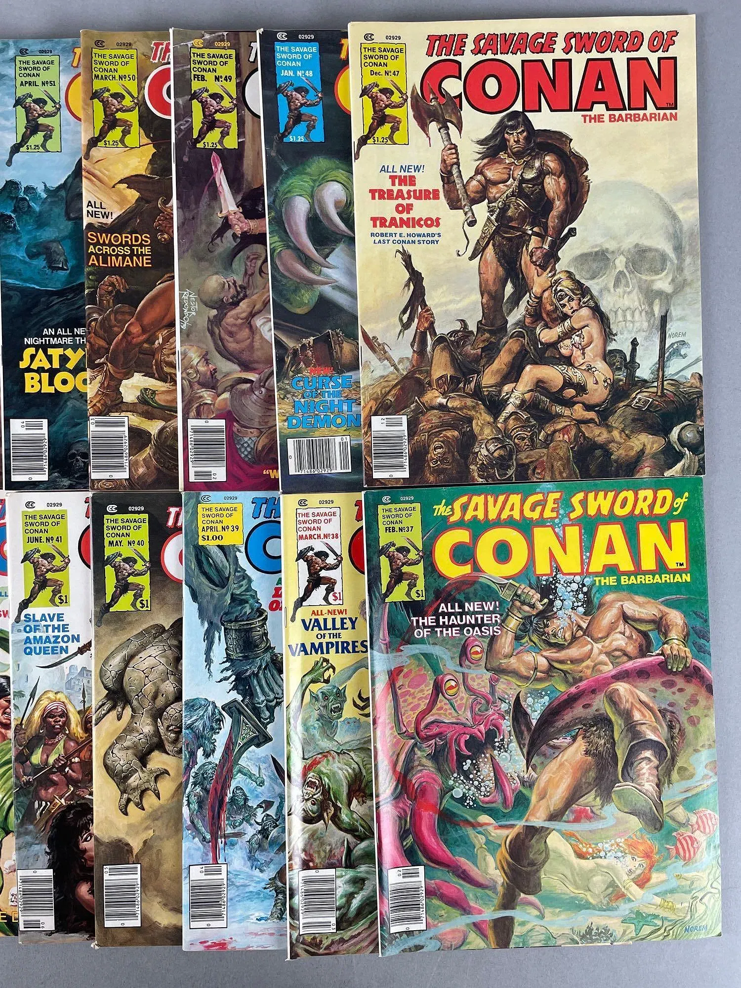Bronze Age Marvel The Savage Sword of Conan Comic Book Lot thumbnail 3