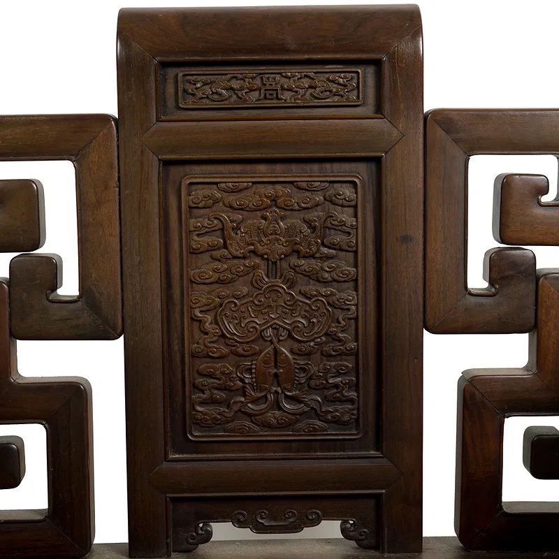 Chinese Qing Dynasty Hardwood Lowback Armchair thumbnail 7