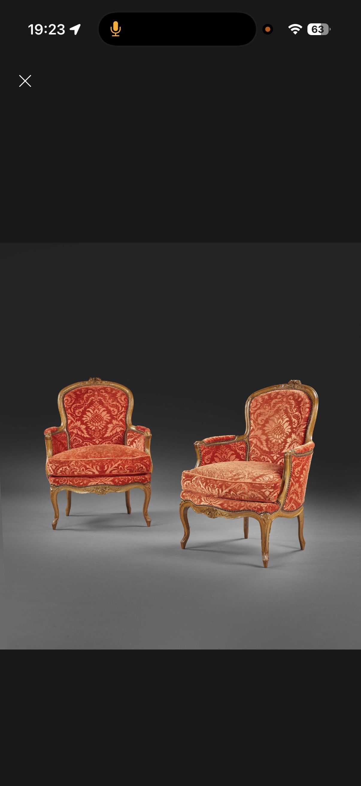 French Louis XV Period Giltwood Fauteuils, Pair