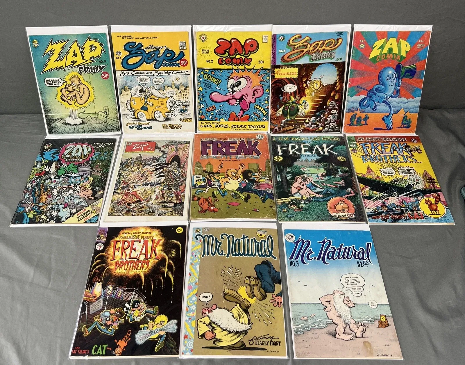 Bronze Age Underground Comix Collection including Zap Comix, The Fabulous Furry Freak Brothers, and Mr. Natural thumbnail