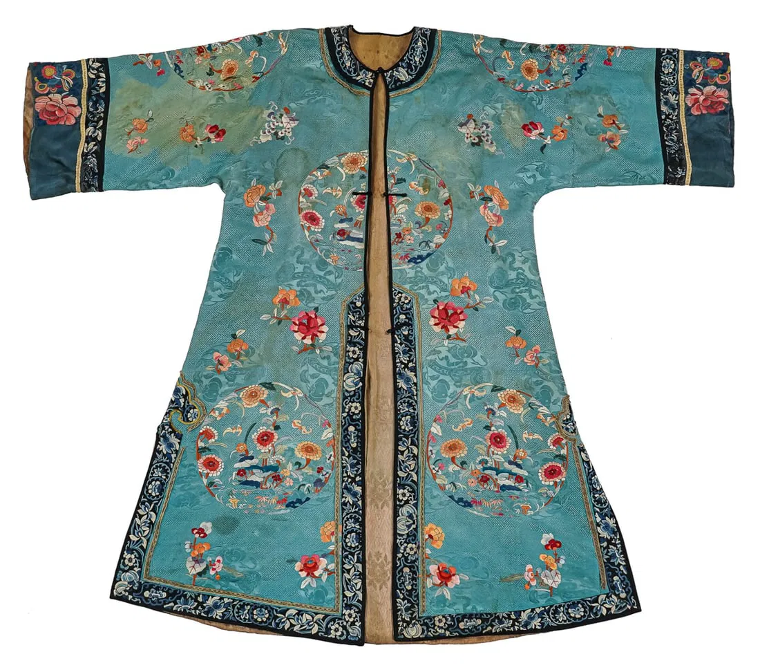 Qing Dynasty Silk Embroidered Robe