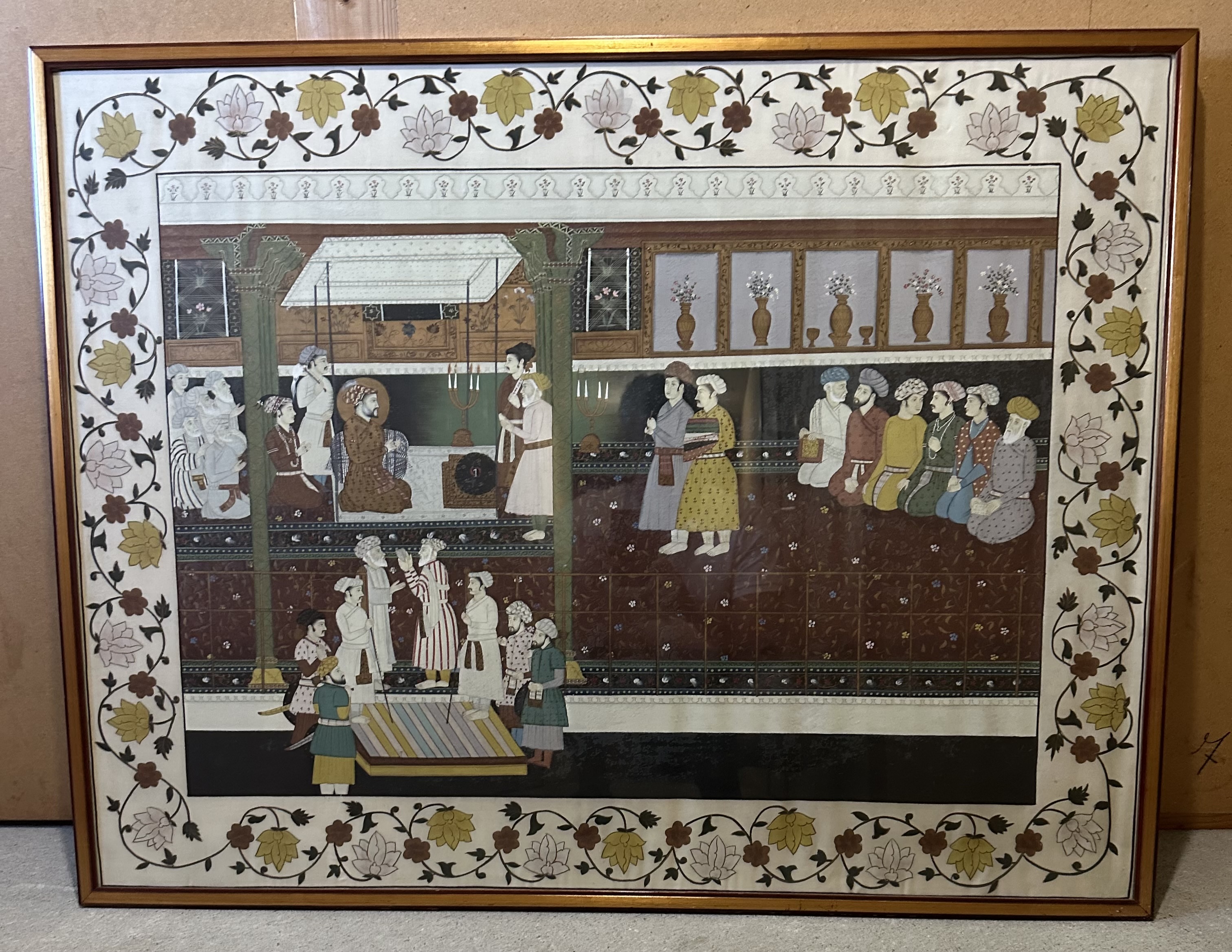 Mughal Style Indian Miniature Painting
