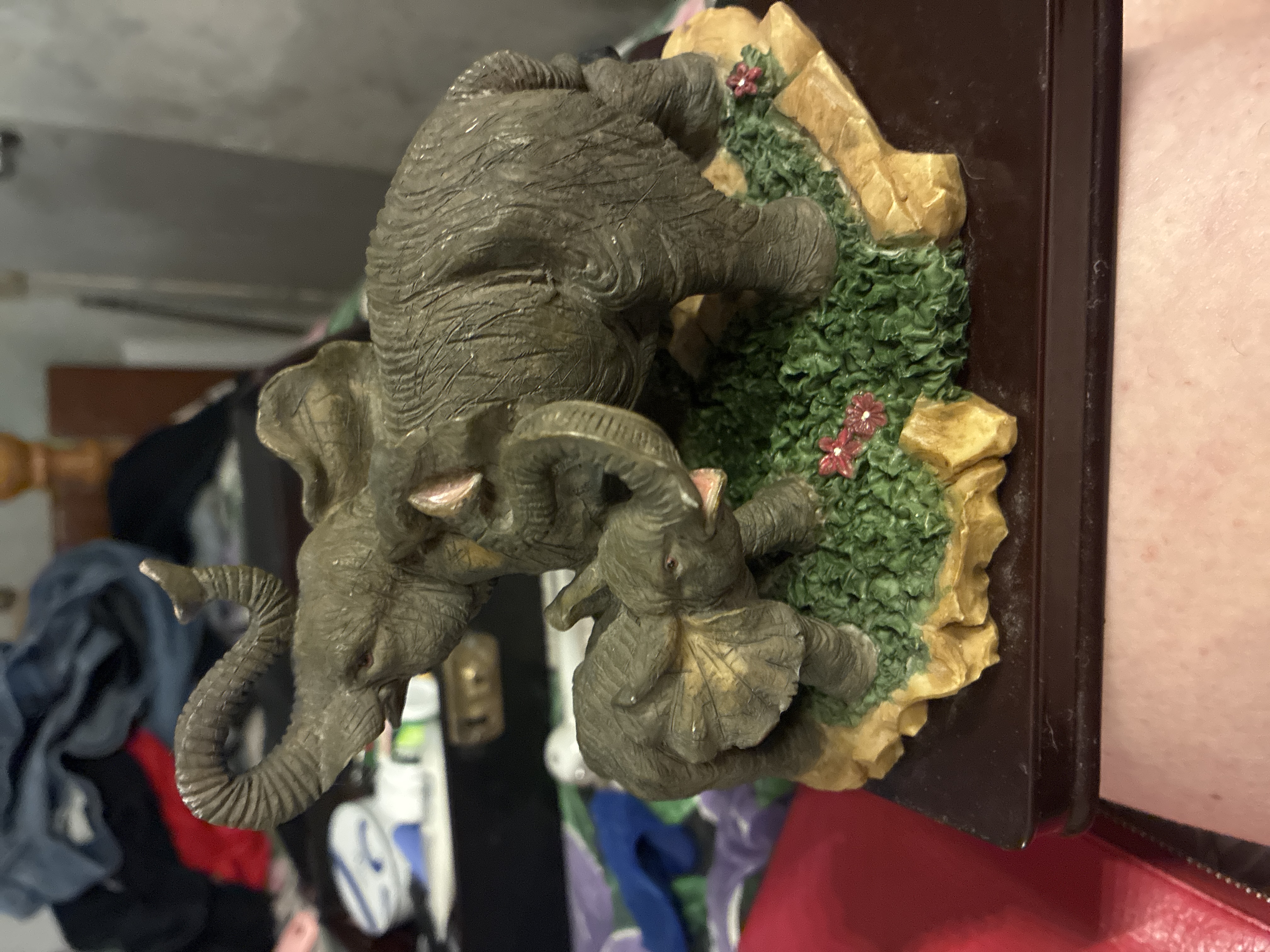 Contemporary Resin Elephant Figurine