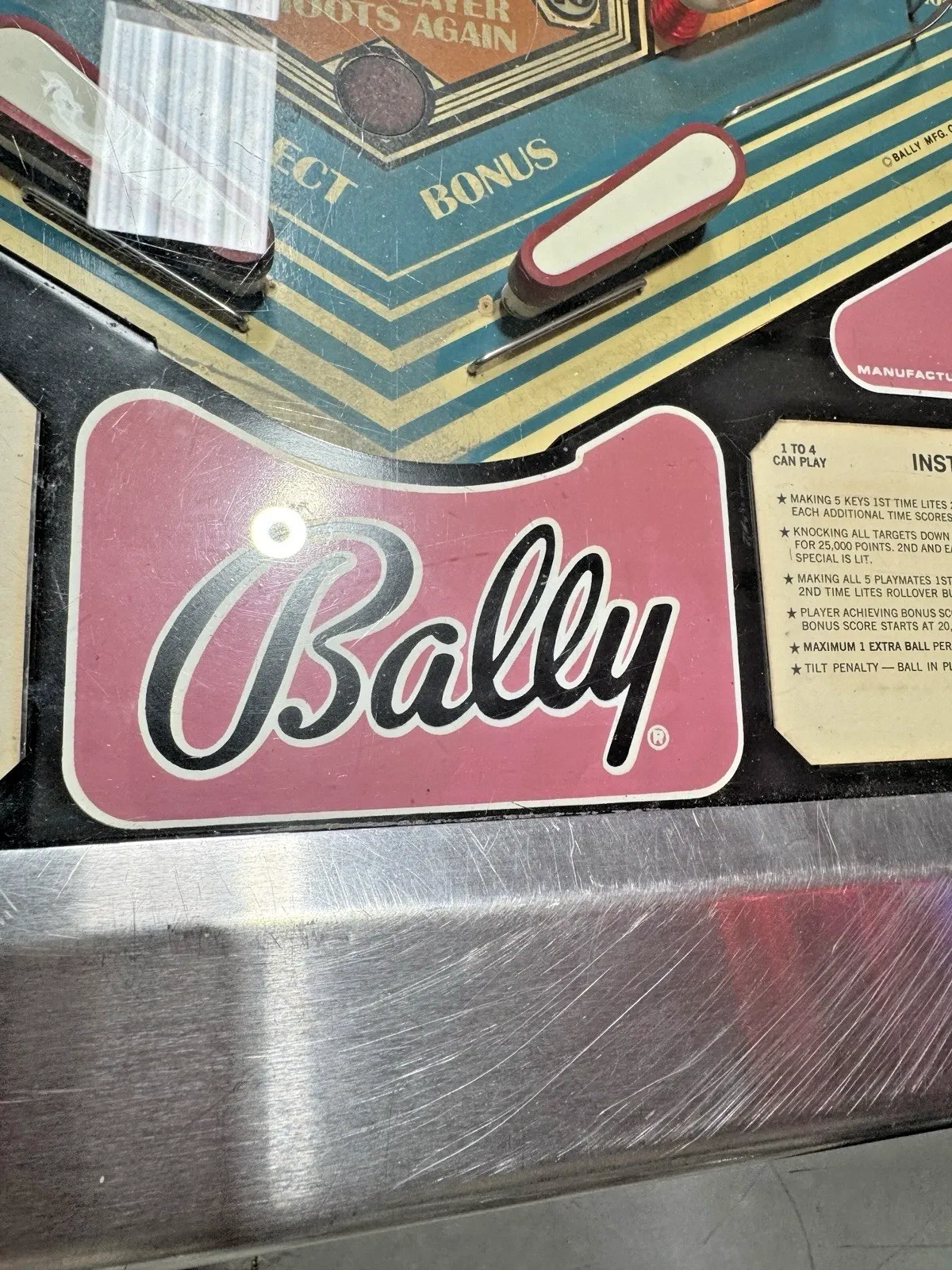 American Late 1970s Bally Playboy Solid-State Pinball Machine thumbnail 8