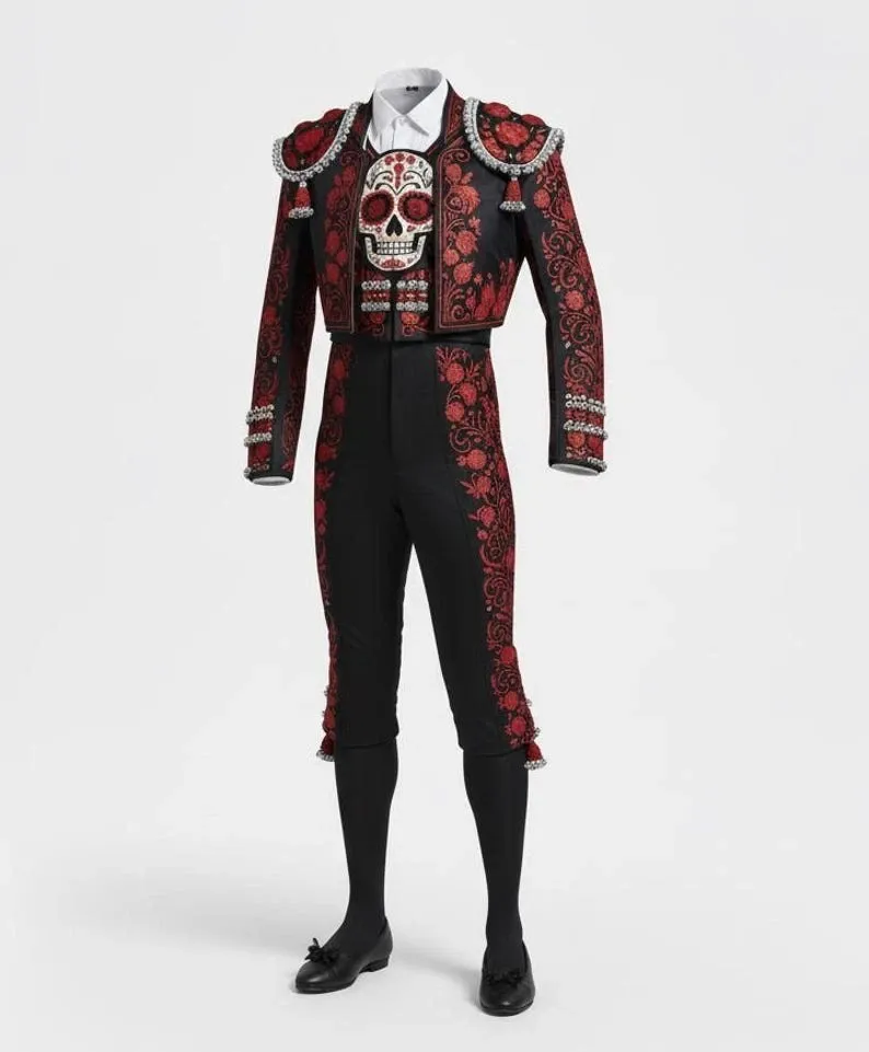 Mexican Charro Style Embroidered Traje de Luces Costume thumbnail 2