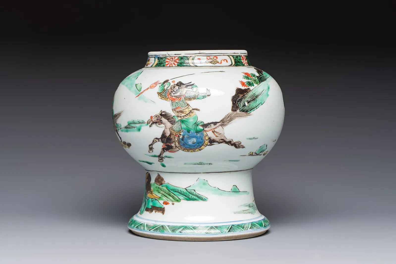 Chinese Famille Verte Porcelain Garden Seat thumbnail 2