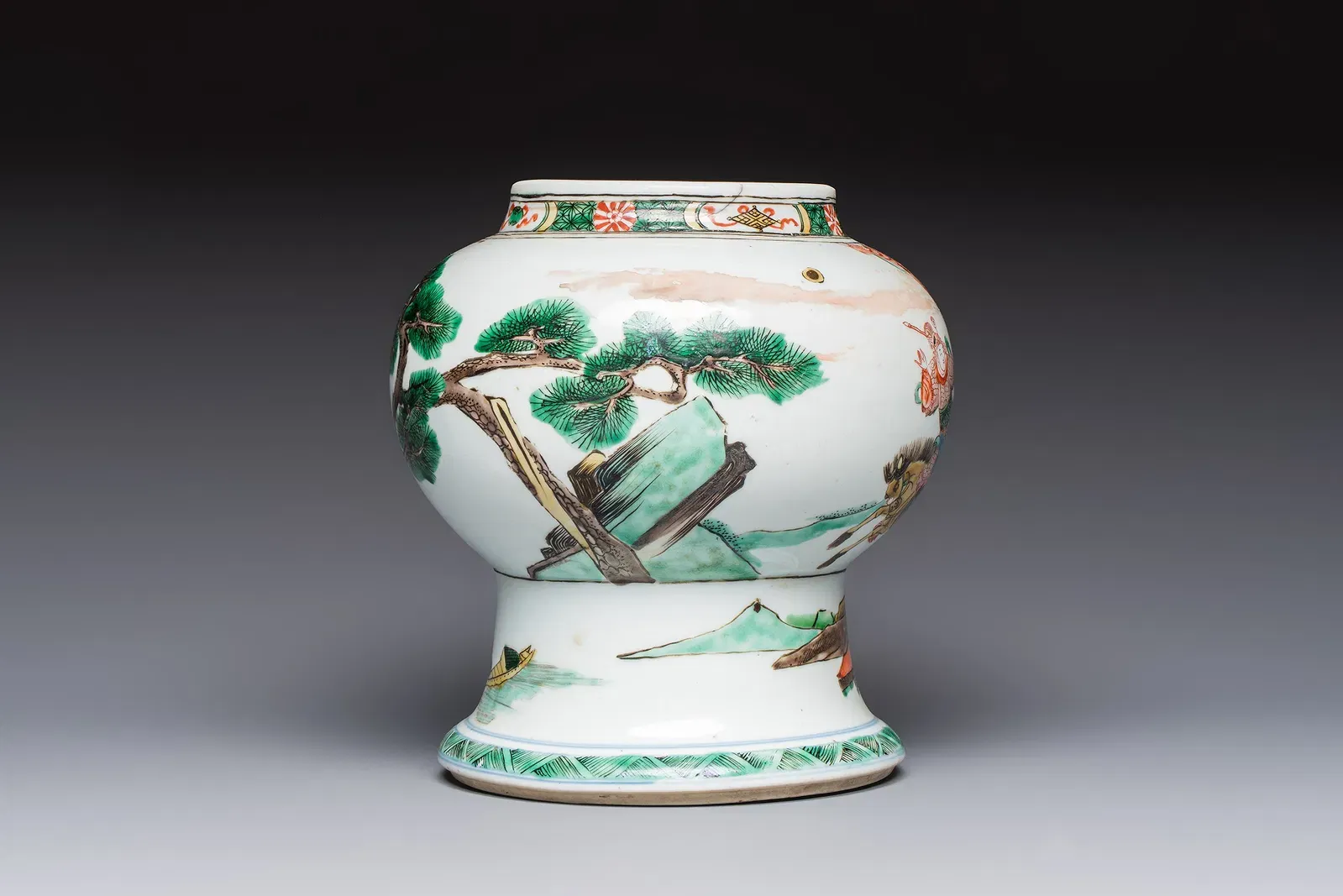 Chinese Famille Verte Porcelain Garden Seat thumbnail 5
