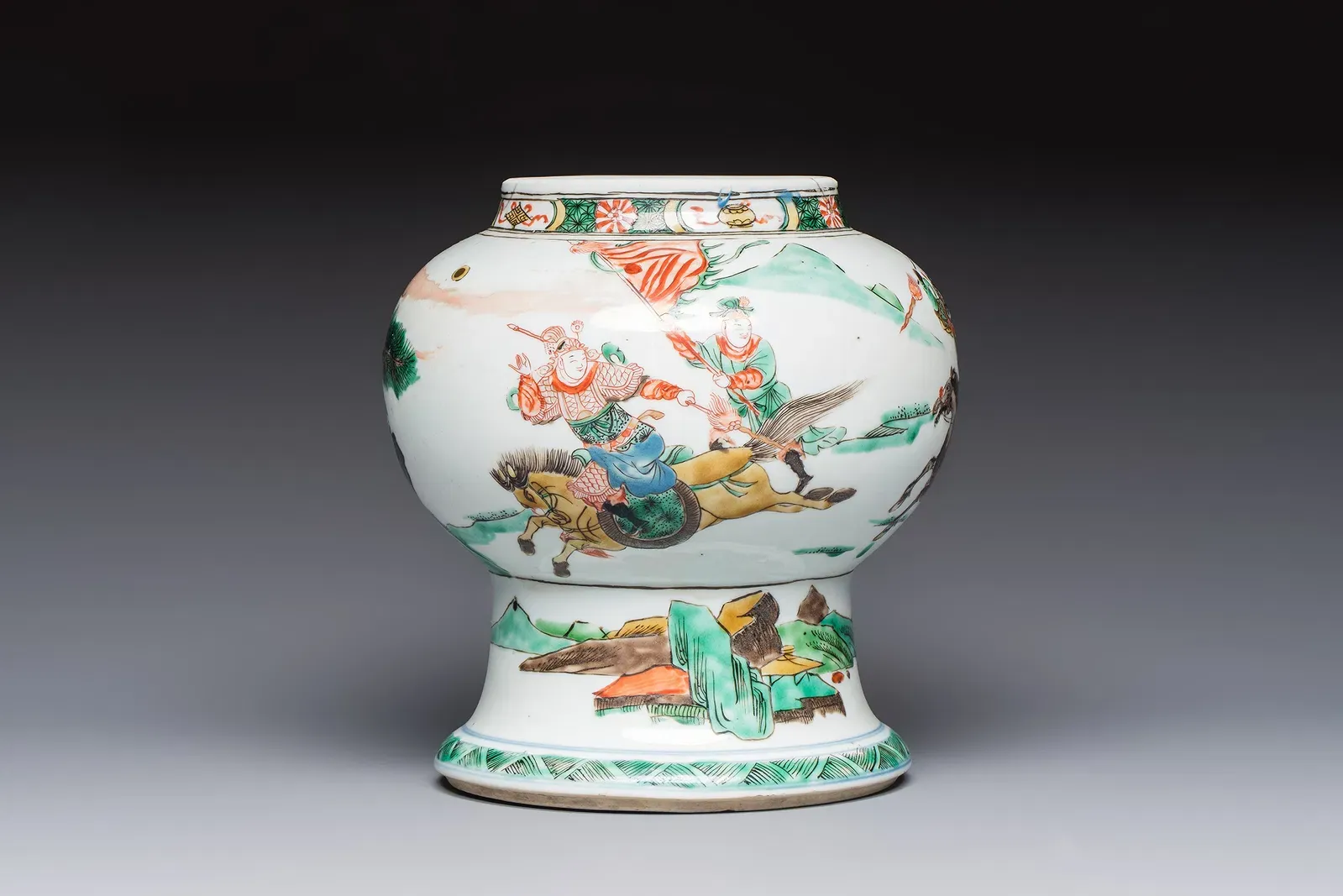 Chinese Famille Verte Porcelain Garden Seat thumbnail 6