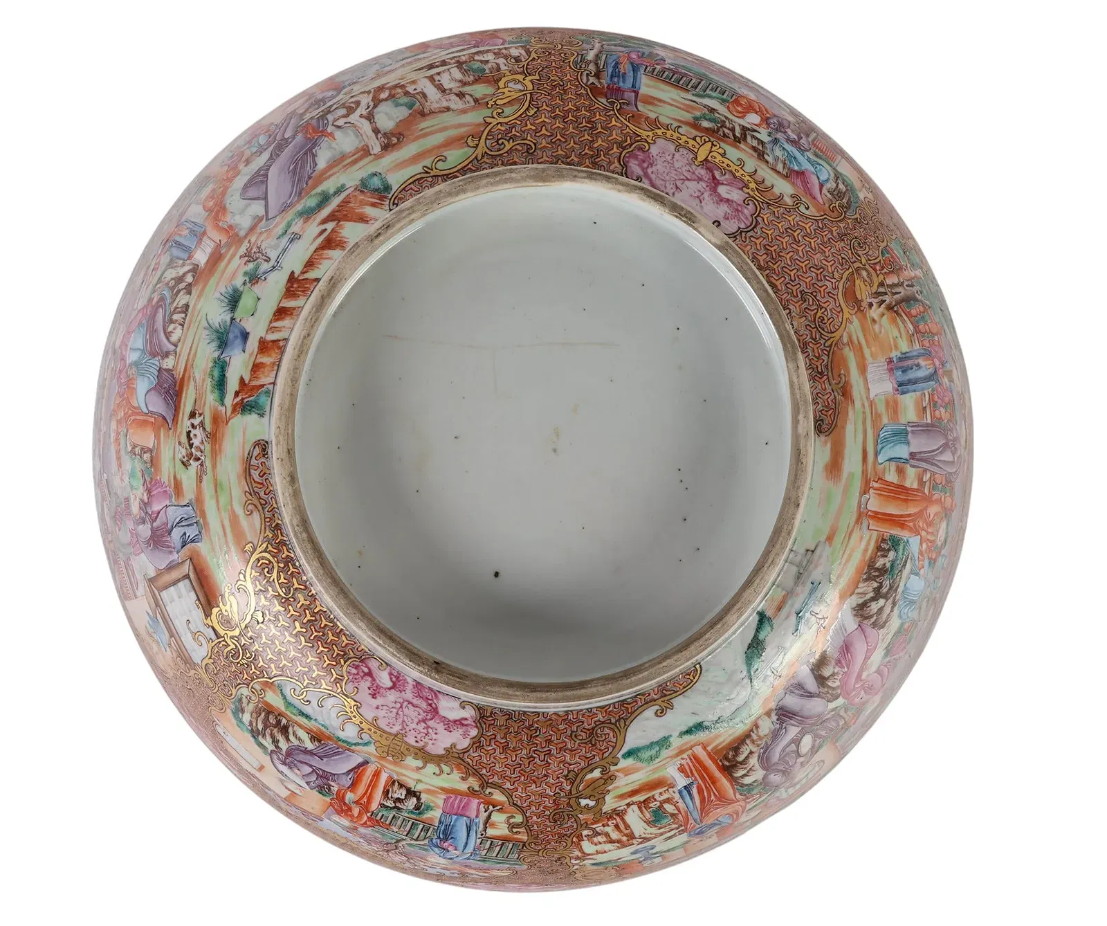 Qing Style Famille Rose Porcelain Punch Bowl thumbnail 5