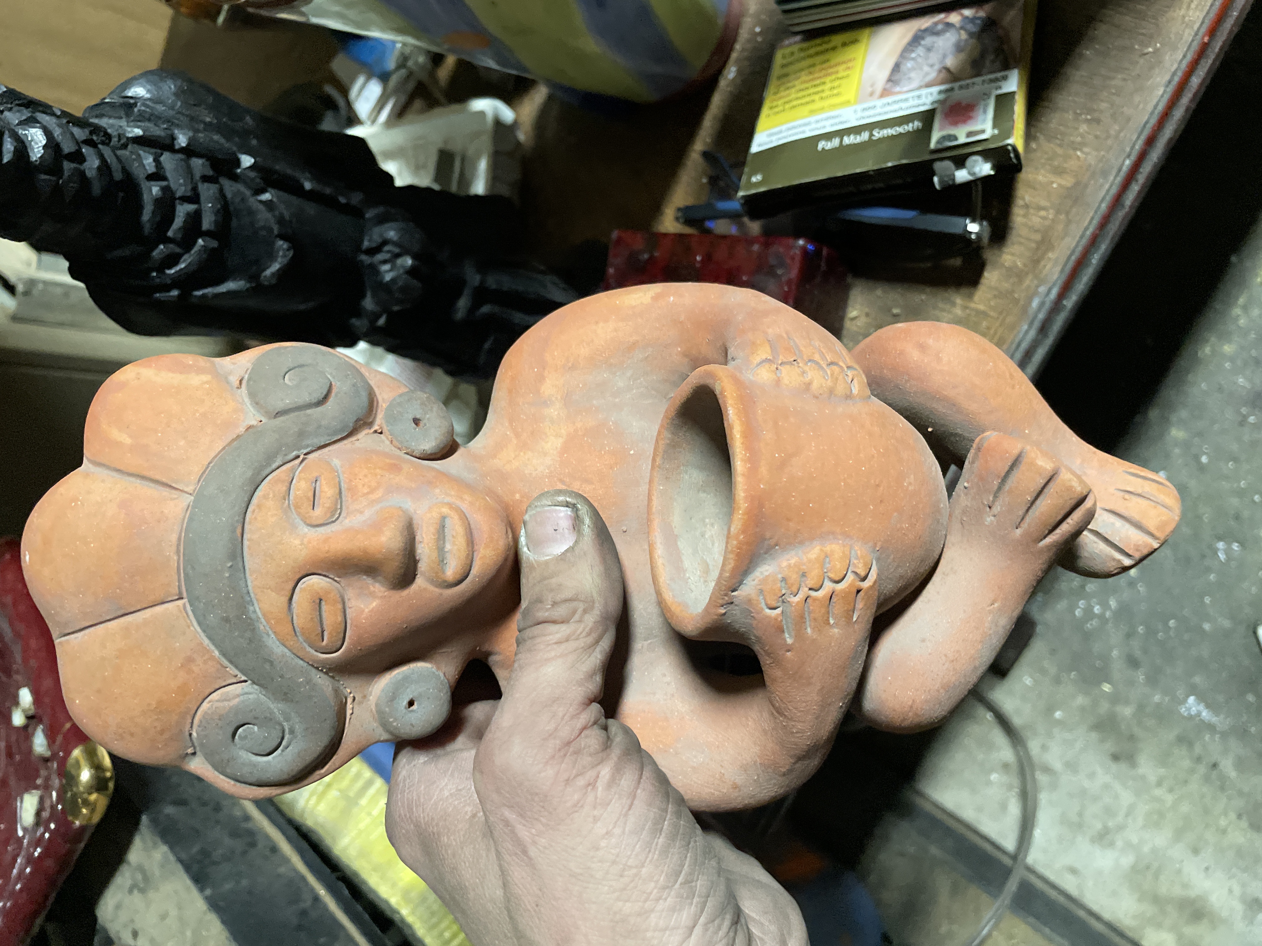Pre-Columbian Style Terracotta Seated Figure