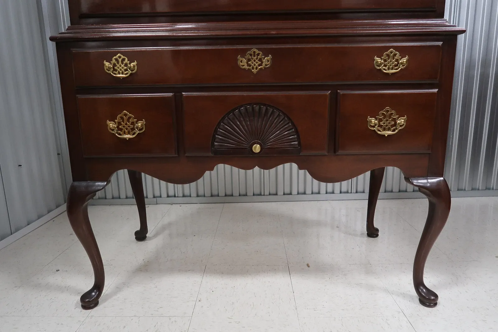Colonial Revival Mahogany Bonnet-Top Highboy thumbnail 6