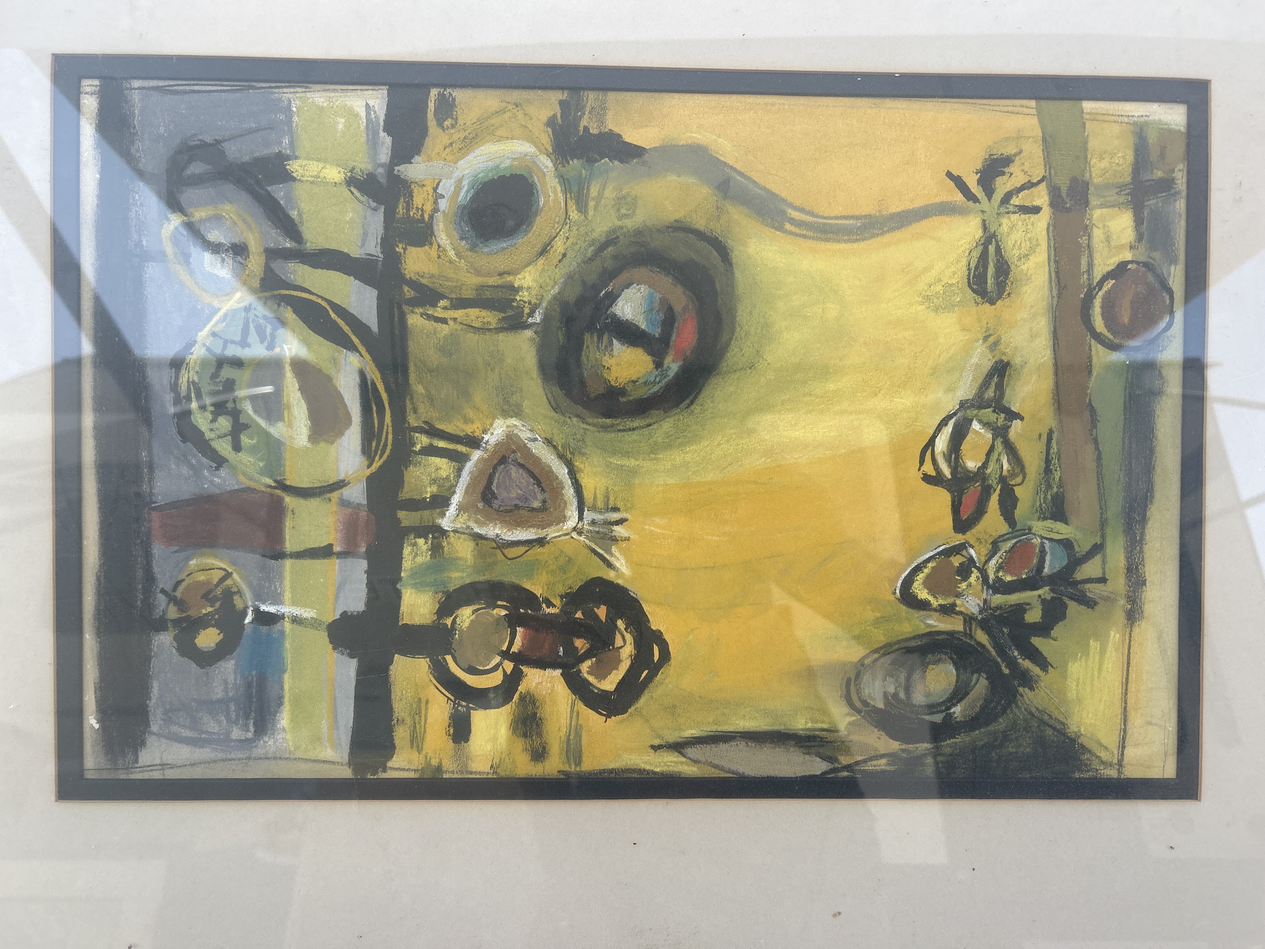 Mid-Century Abstract Expressionist Painting