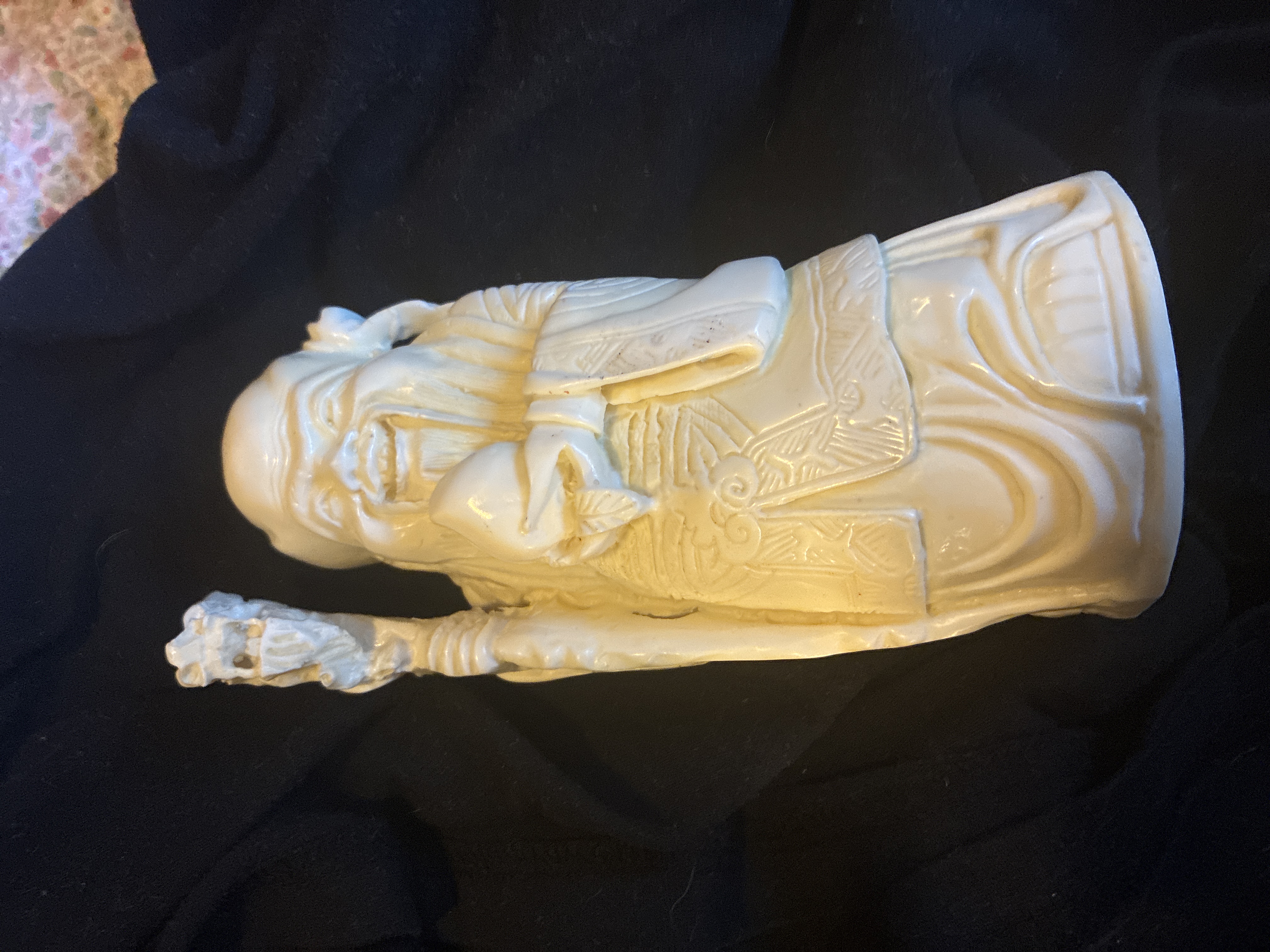 Chinese Style Faux Ivory Figurine of Shouxing