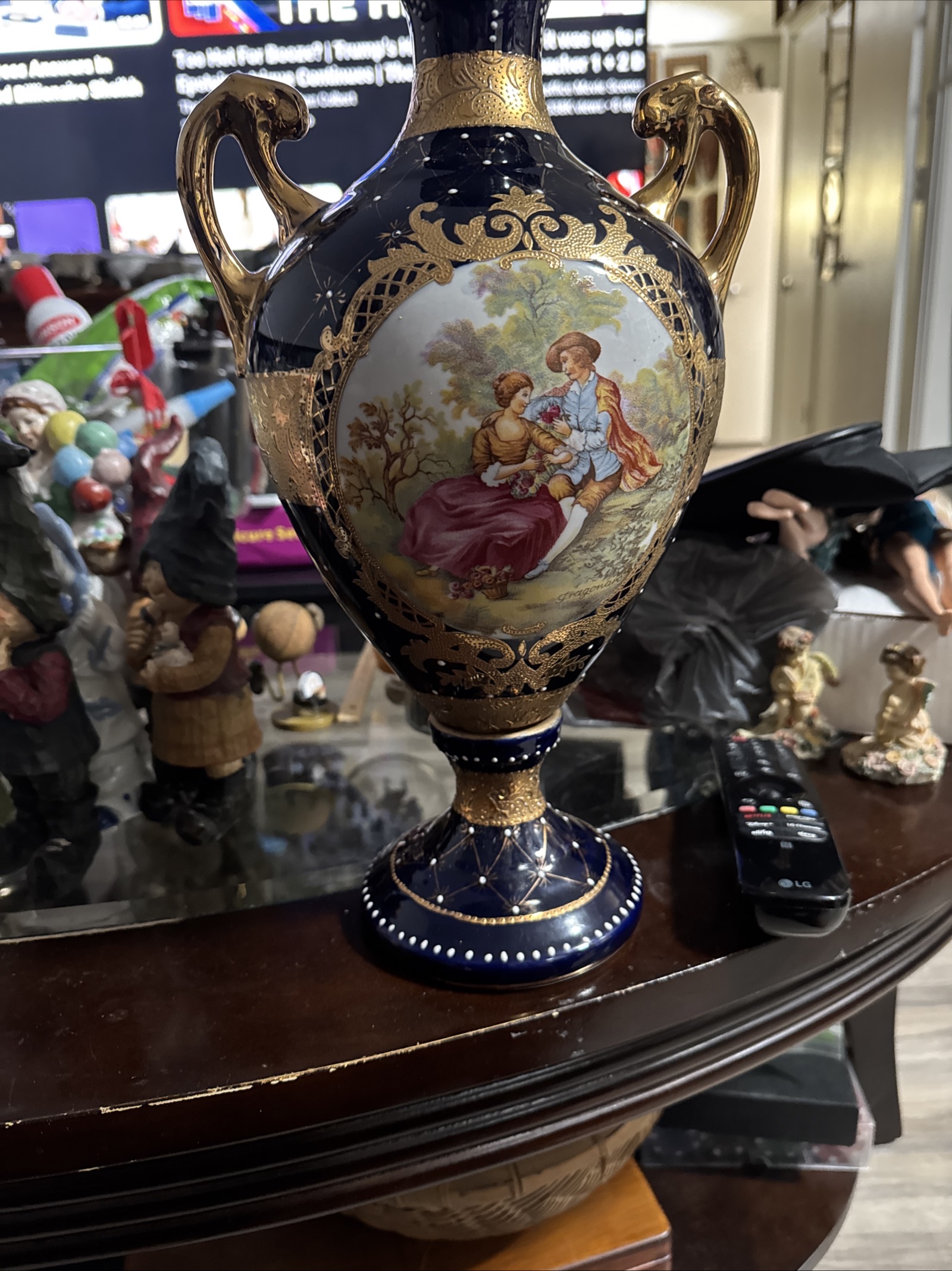 Limoges Style Porcelain Vase
