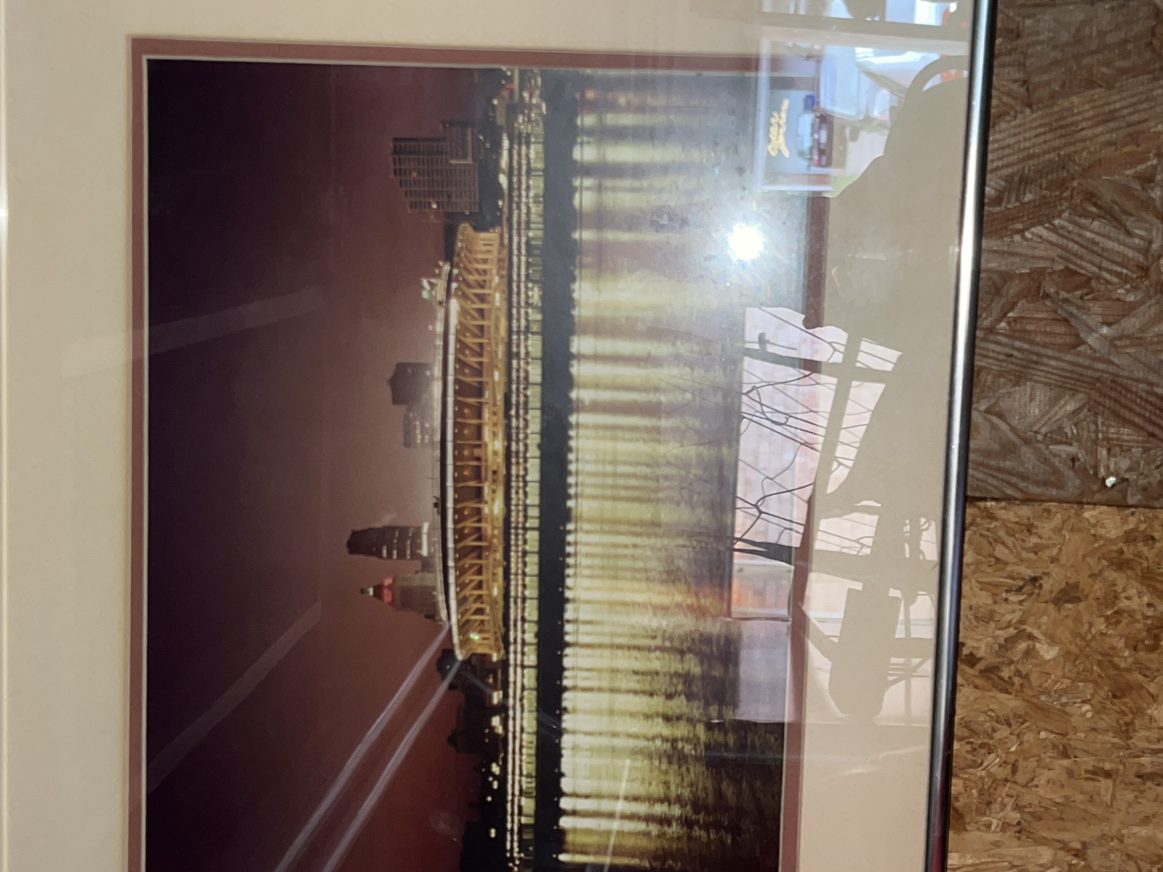 Contemporary Photographic Print of Riverfront Stadium at Night