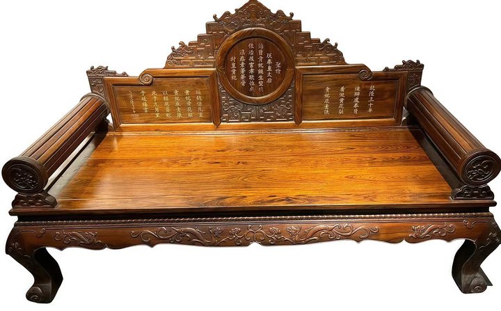 Chinese Qing Style Hardwood Luohan Bed (Luohan Chuang)