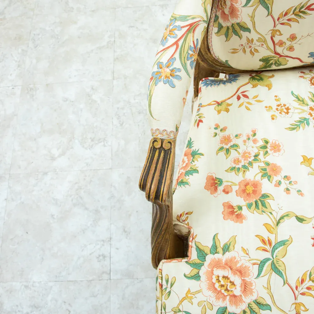 French Louis XV Style Giltwood Fauteuil Armchairs (Pair) thumbnail 6