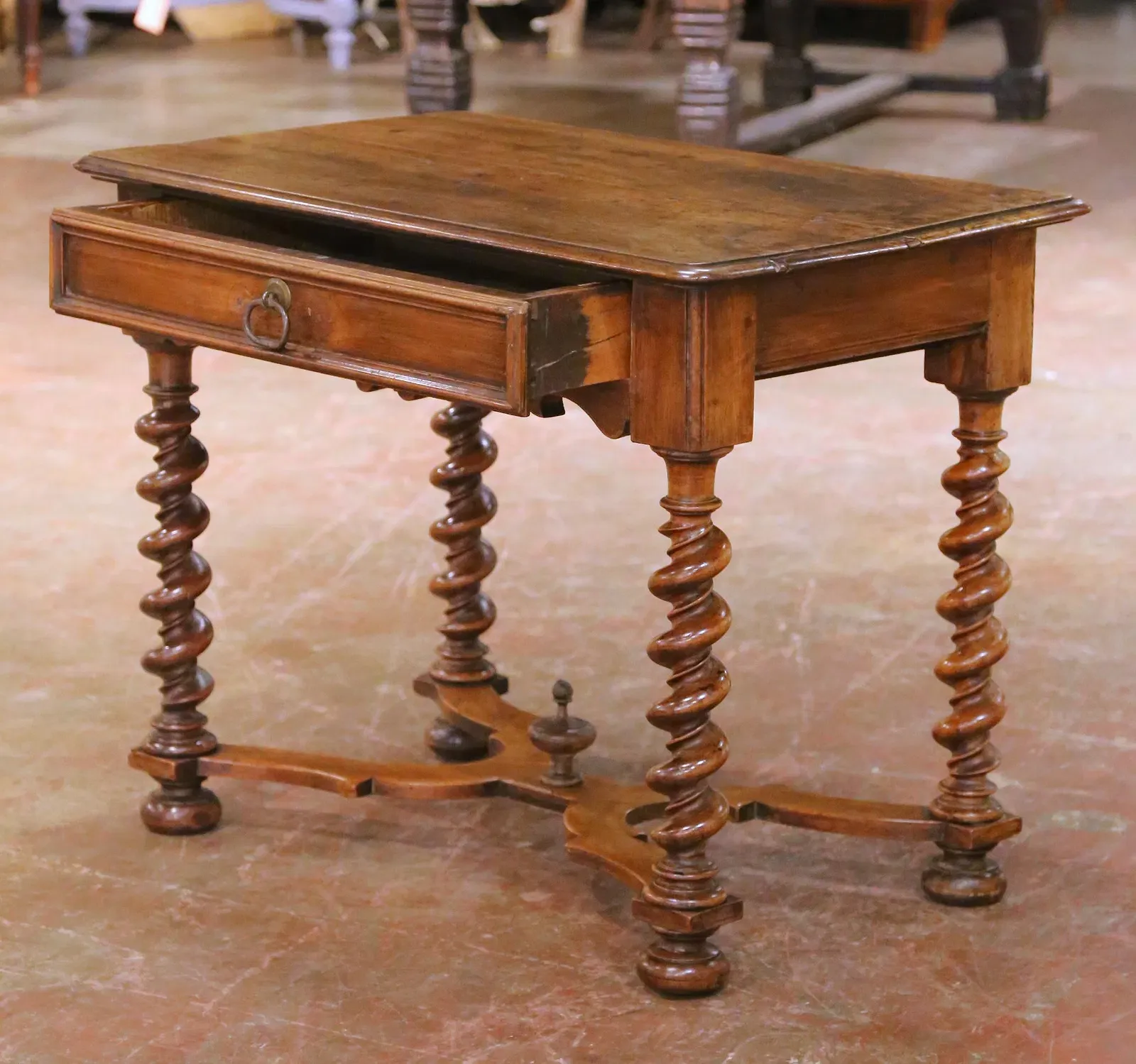 English William and Mary Period Oak Side Table thumbnail 2