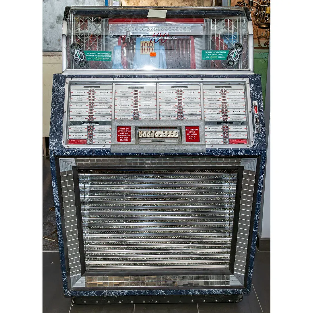 Mid-Century Modern Seeburg Select-O-Matic 100 M100B Jukebox thumbnail