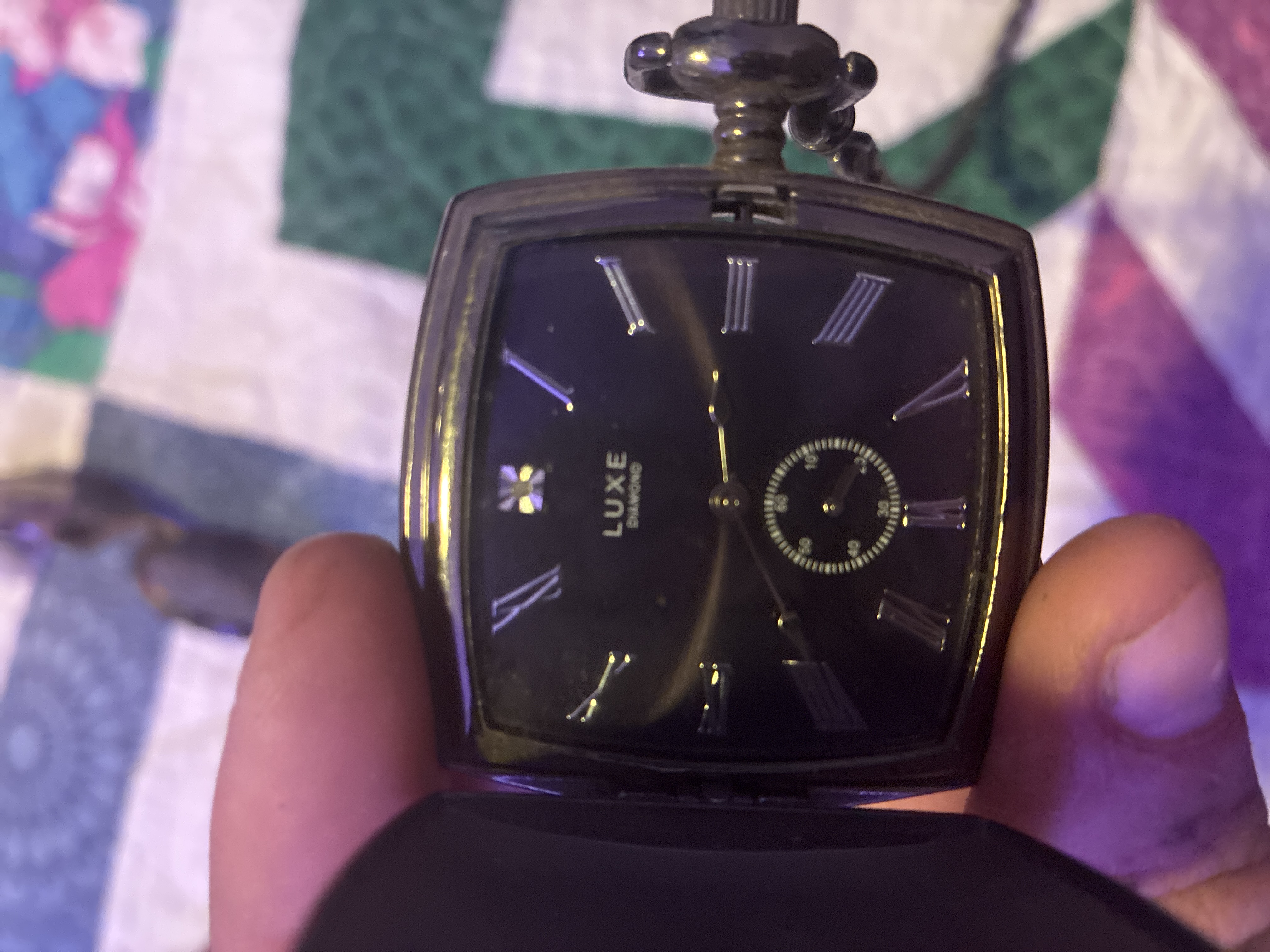 Luxe Diamond Pocket Watch