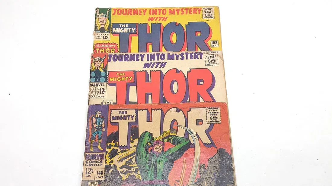 Silver & Bronze Age Marvel The Mighty Thor and Journey Into Mystery Comic Lot (Issues #108, #121, #148, #149, #175, #182) thumbnail 4