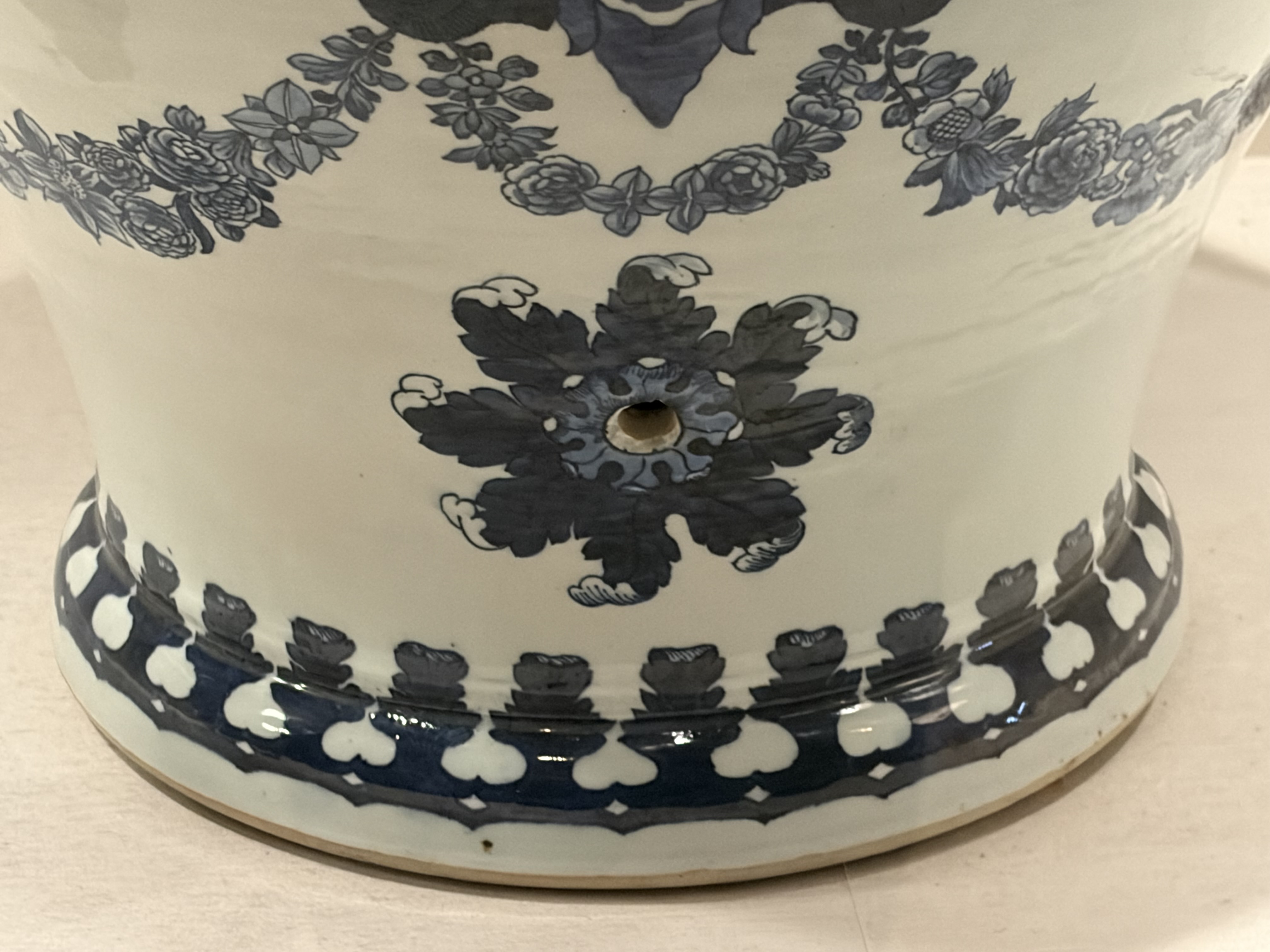 Delftware Style Blue and White Jar thumbnail 3