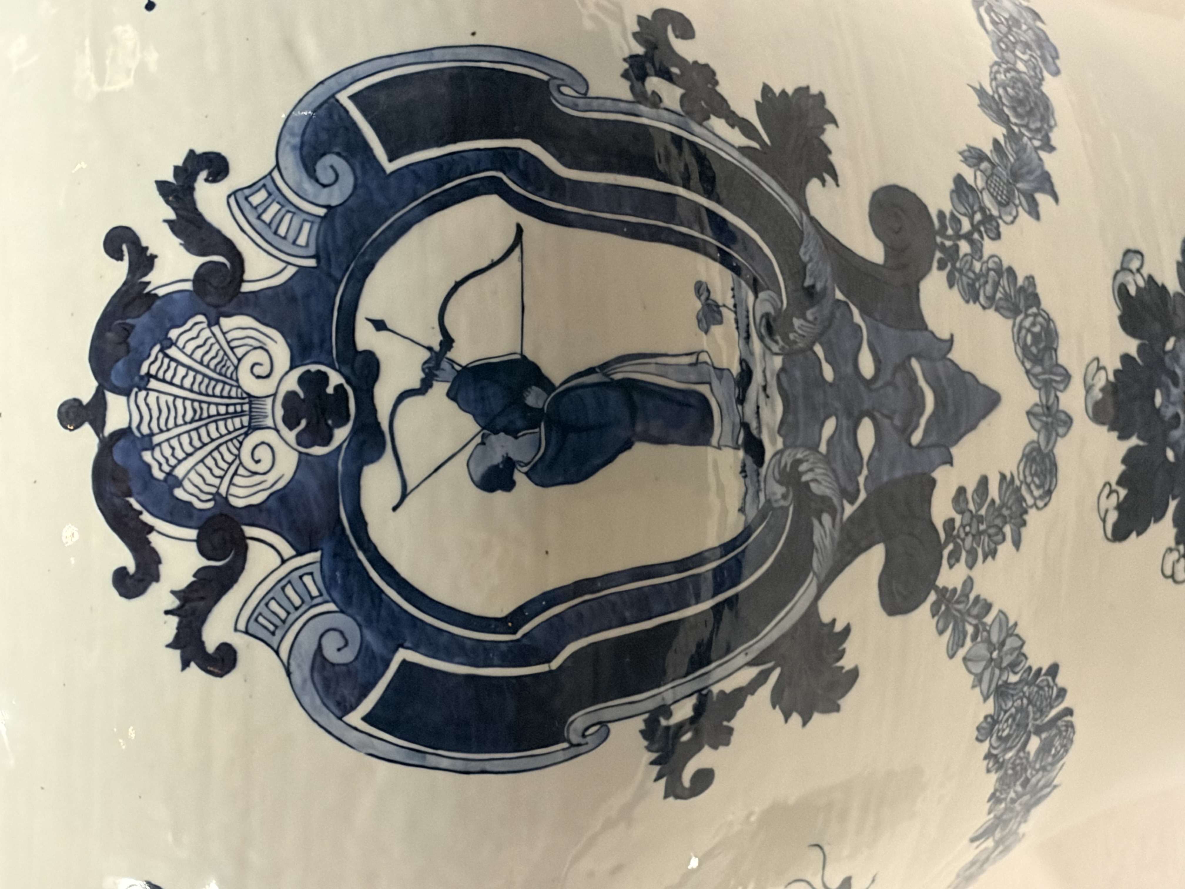 Delftware Style Blue and White Jar thumbnail 4