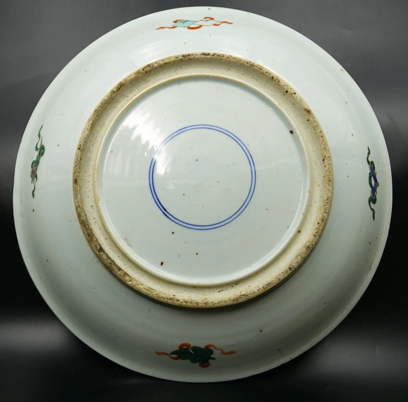 Chinese Famille Verte Style Porcelain Basin with Ladies and Boys thumbnail 5